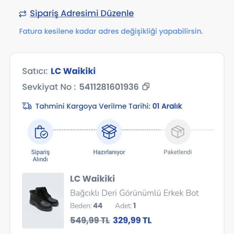 Yanlış Siparişin İptal Edilememesi