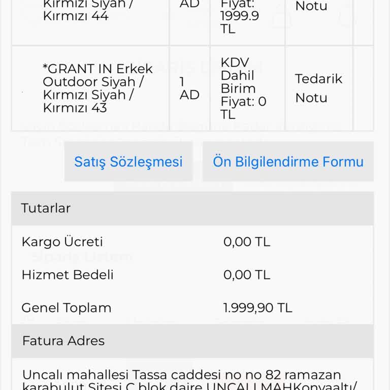 Siparişim Kargoya Verilmiyor