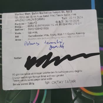 Gamebooster Kulaklıkta Sürekli Ses Sorunu