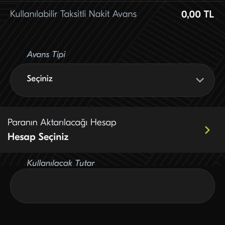 Nakit Avans Sorunu Ve Kart İşlemleri