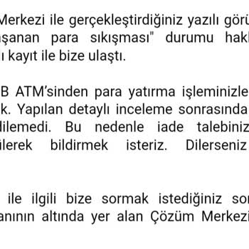 ATM Para Yutma Sorunu Ve Banka İlgisizliği