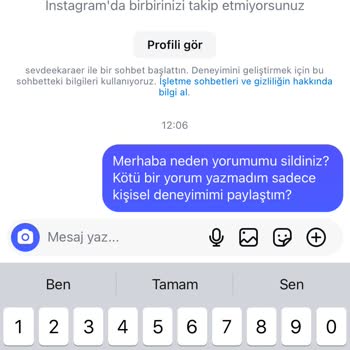 İade Hakkı Engellenen Sipariş