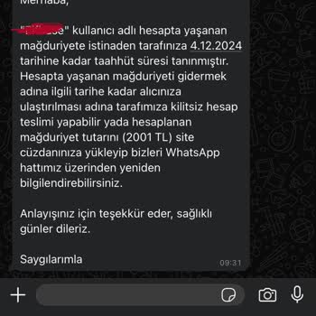 Eski Hesap Satışı Sonrası Haksız Ücret Talebi