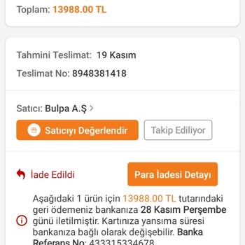 Yanlış Teslimat Ve İade Sorunu