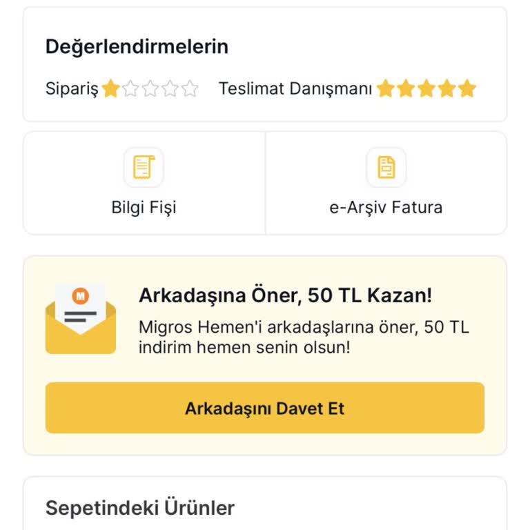 Eksik Ürün Ve İlgisiz Müşteri Hizmeti