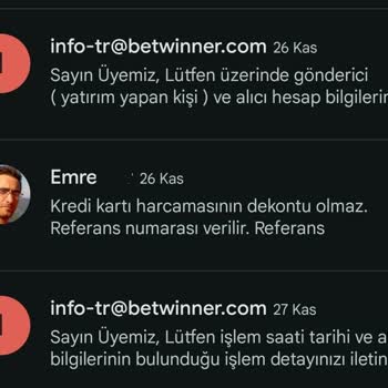 Betwinner'da Para Transferi Sorunu Ve Müşteri Hizmetleri İlgisizliği