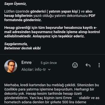 Betwinner'da Para Transferi Sorunu Ve Müşteri Hizmetleri İlgisizliği
