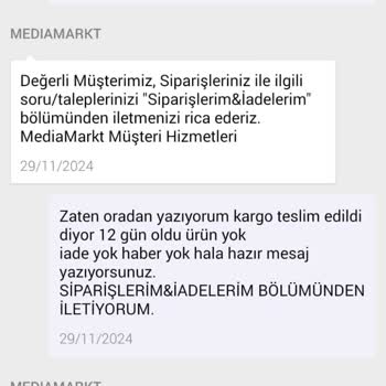 Teslim Edilmeyen Kurutma Makinesi Ve İlgisiz Müşteri Hizmetleri