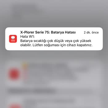 Cihazın W1 Hatası Ve Batarya Sorunu