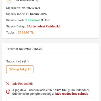 Trendyol İade Sorunu: Ürünler Teslim Edildi Ama Kabul Edilmedi