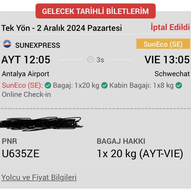 Yanlış İsimle Kesilen Bilet Ve İptal Ücreti Sorunu