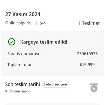 Bilgi Eksikliği Ve İptal Edilen Sipariş Sorunu
