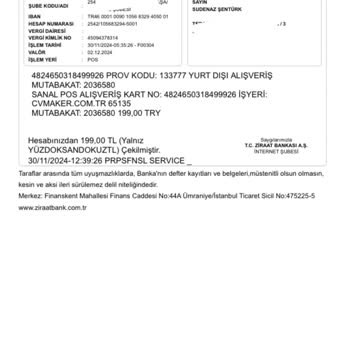 İzinsiz Para Çekimi Ve Kart Bilgilerinin Kötüye Kullanılması