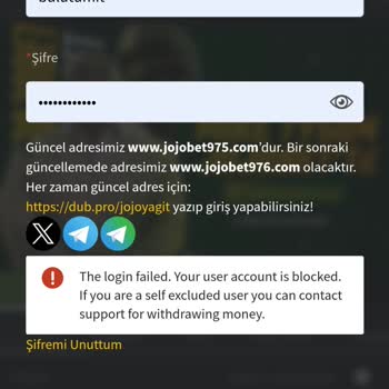 Jojo Bet'te Hesap Blokesi Ve İletişim Sorunları