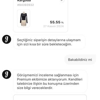 Gardrops'ta İptal Sorunu Ve Müşteri Hizmetleri Desteği
