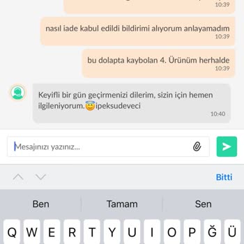 Yanlış Ürün Teslimatı Ve Kayıp Ürünler İçin Çözüm Bekliyorum