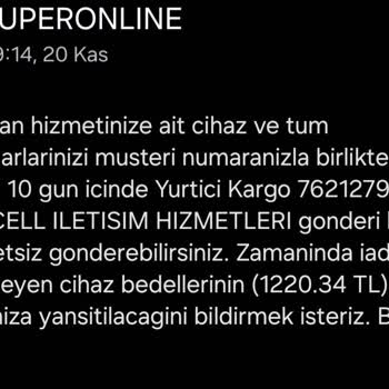 Teslim Edilen Cihazlar İçin Yanlış Bildirim Sorunu