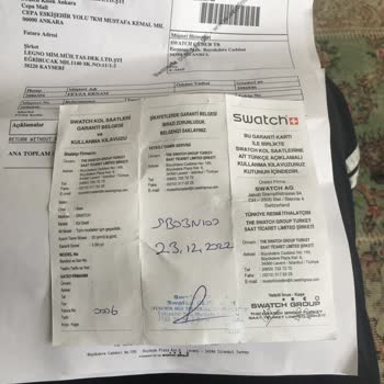 Swatch Saat Kayışı Sorunu Ve Garanti Belirsizliği