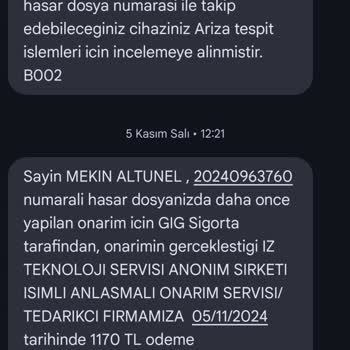 Tamir Edilmeyen Cihaz Ve İletişim Sorunları