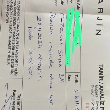 Renk Atan Botun İadesi Sorunu