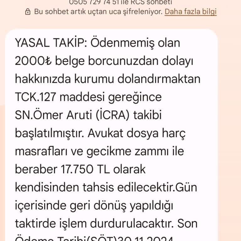 Sürekli Mesajlar Ve İptal Edilemeyen Hizmet