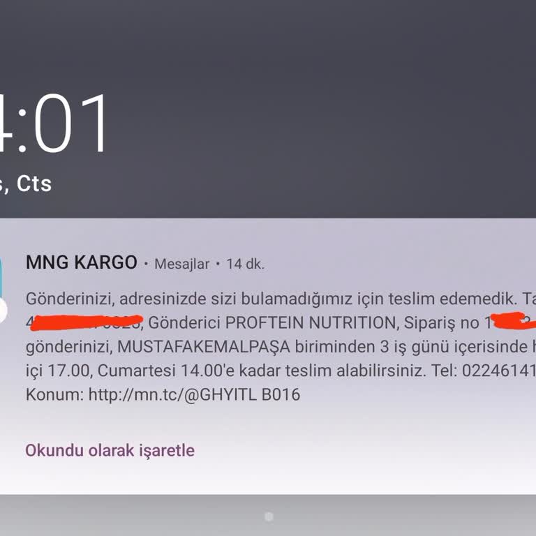 Evdeyken Ulaşmayan Kargo Ve İletişim Sorunu