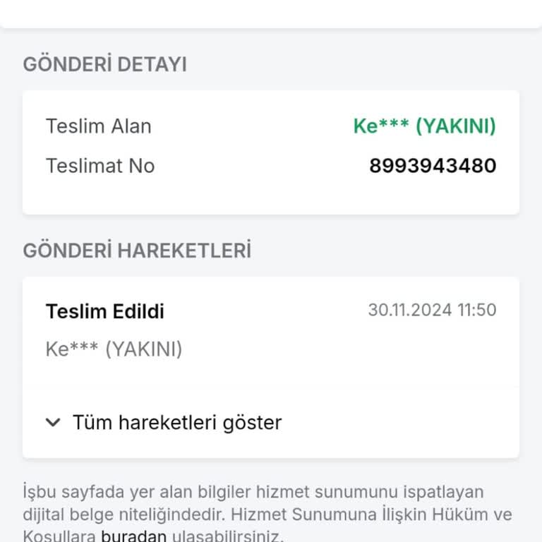 Teslim Edilmeyen Kargo Ve Yanıltıcı Bilgilendirme