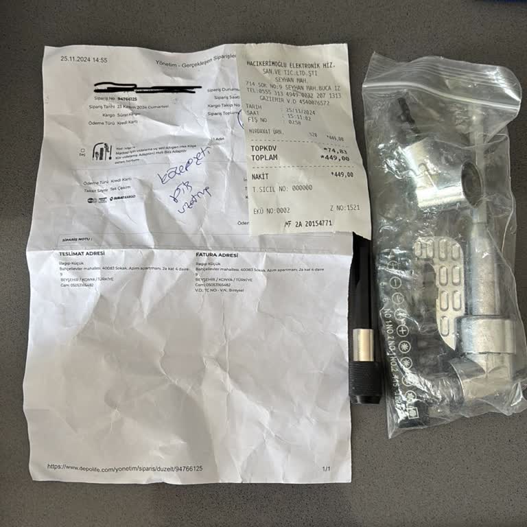 Eksik Ürün Teslimatı: Matkap Ucu Setinde Esnek Hortum Eksik