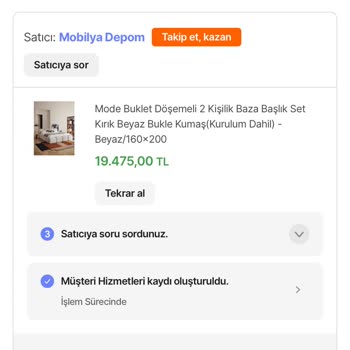 Teslim Edilmeyen Yatak Siparişi Ve İletişim Sorunları