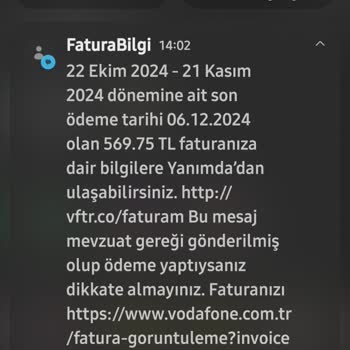 Yanlış Faturalandırma Ve Vodafone Pay Sorunu