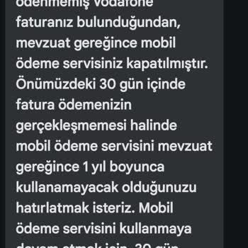Yanlış Faturalandırma Ve Vodafone Pay Sorunu
