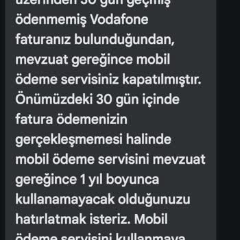Yanlış Faturalandırma Ve Vodafone Pay Sorunu