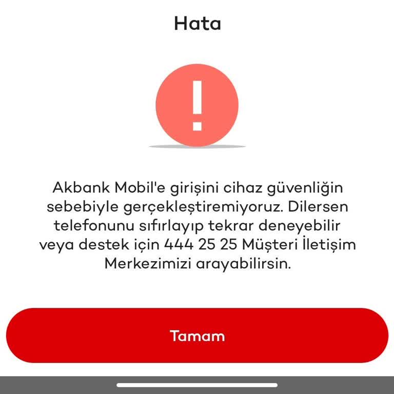 Akbank Mobil Uygulaması Cihaz Güvenliği Sorunu