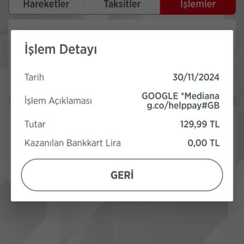 Google Hesabımdan İzinsiz Para Çekimi