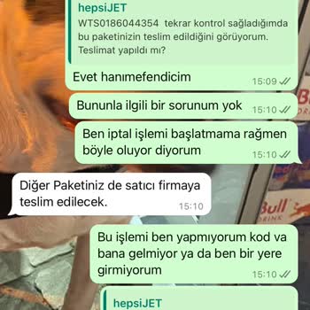 Hepsijet Kargo Firmasıyla Yaşanan İade Sorunu