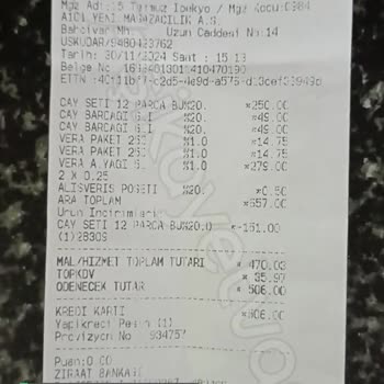 A101 Mağazası Benden Fazla Para Aldı KDV Adı Altında!