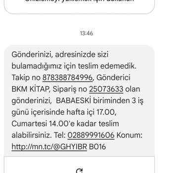 MNG Kargo Babaeski Şubesi Teslimat Sorunu Ve İletişim Eksikliği