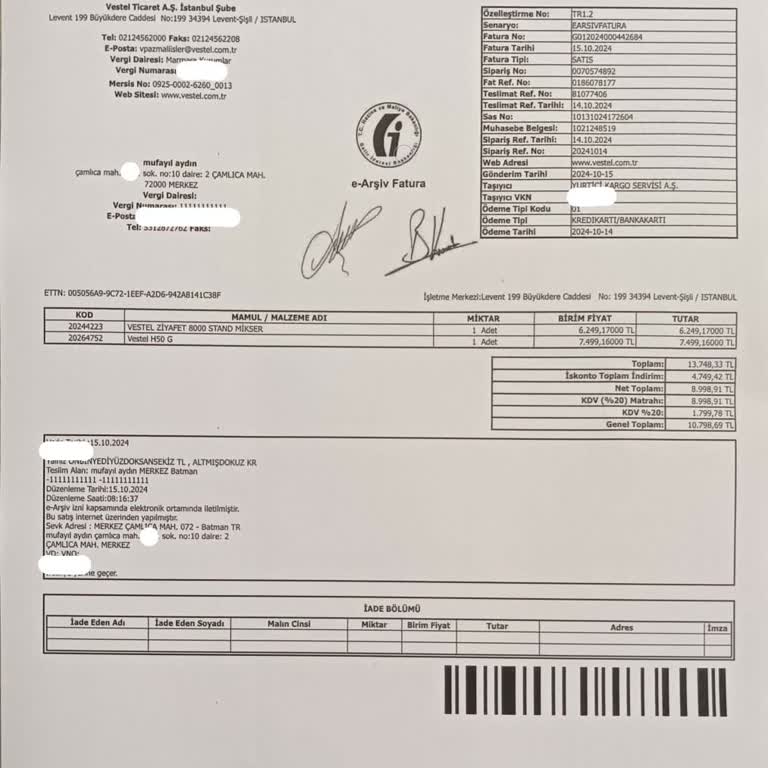 Vestel Elektrikli Aletlerin Performans Sorunu Ve İade Engeli