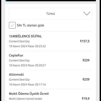 Mobil Ödeme Onayı Olmadan Faturaya Yansıyan Ücret