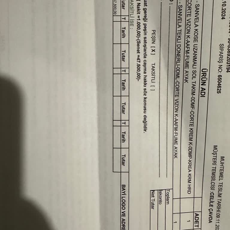Teslimat Gecikmesi Ve Eksik Ürün Sorunu