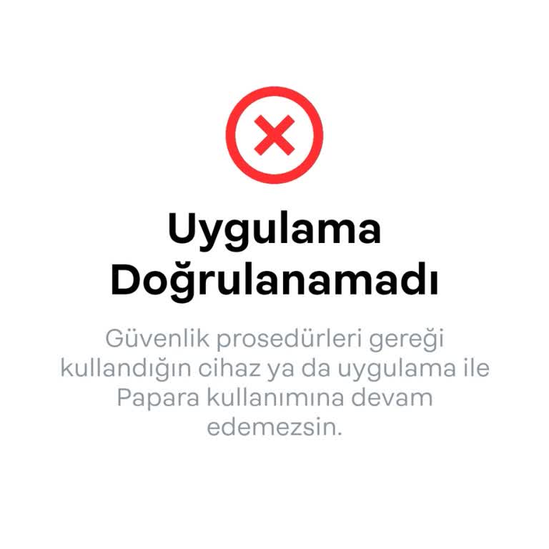 Papara Hesabına Giriş Sorunu: Cihaz Kısıtlaması Hatası