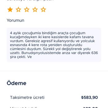 BiTaksi Yolculuğunda Yaşanan Sorunlar Ve Haksız Ücretlendirme