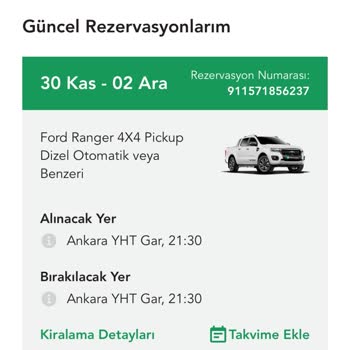 Araç Rezervasyonunda Yanıltıcı Sistem Sorunu