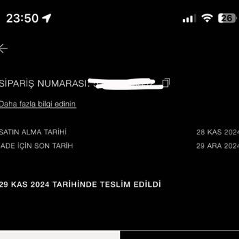 Zara'dan Teslim Edilmeyen Kargo Sorunu