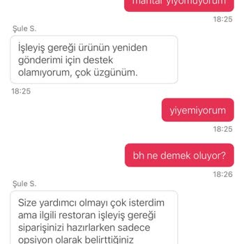 Yemeksepeti'nde Sipariş Notları Dikkate Alınmıyor