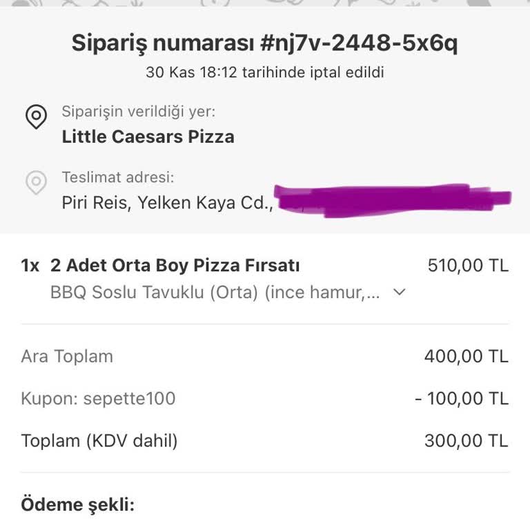 Yanlış Bilgilendirme Ve İptal Edilen Sipariş Sorunu