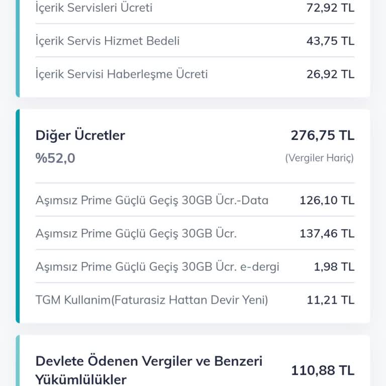 Türk Telekom Faturasında Belirsiz İçerik Servis Ücreti
