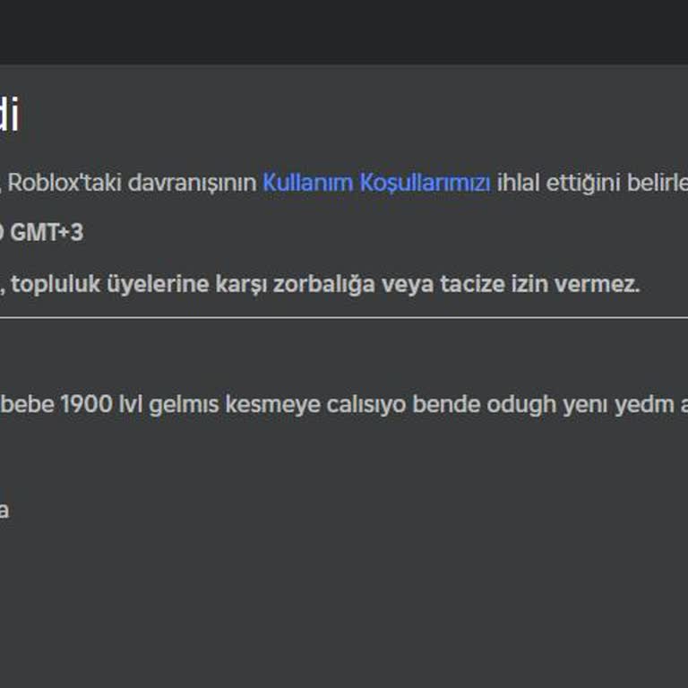 Roblox Hesabım Sebepsiz Yere Silindi