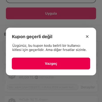 Kupon Kullanım Sorunu: Çözüm Bekleniyor