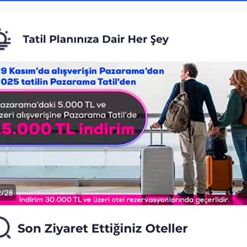 Pazarama Tatil İndirim Kodu Oyunu!